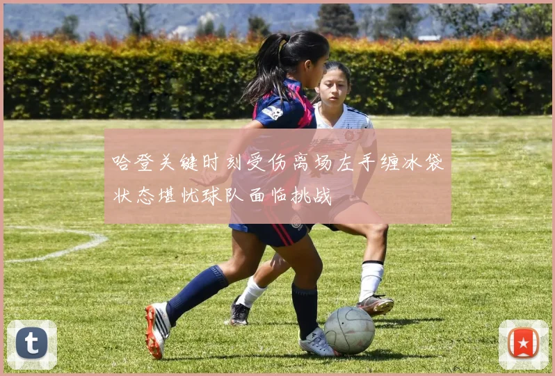 哈登关键时刻受伤离场左手缠冰袋状态堪忧球队面临挑战